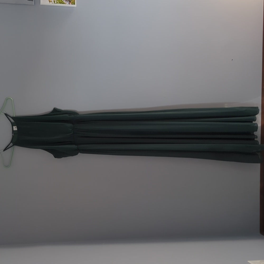 Emerald Green dress bridesmaid, formal maxi halter dress